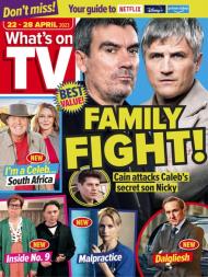 What's on TV - 22 April 2023