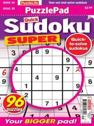 PuzzleLife PuzzlePad Sudoku Super - Issue 35 - 21 March 2024