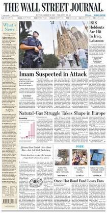 The Wall Street Journal Europe — 21 August 2017