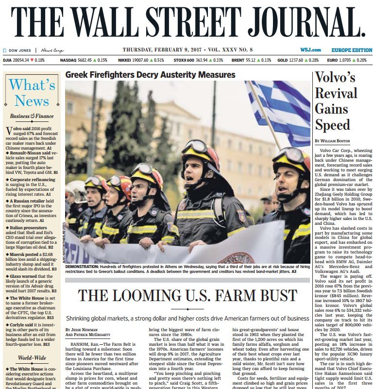 The Wall Street Journal Europe February 9 2017